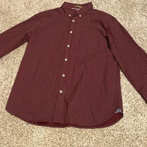 Slim flit poke dot denim & flower never worn